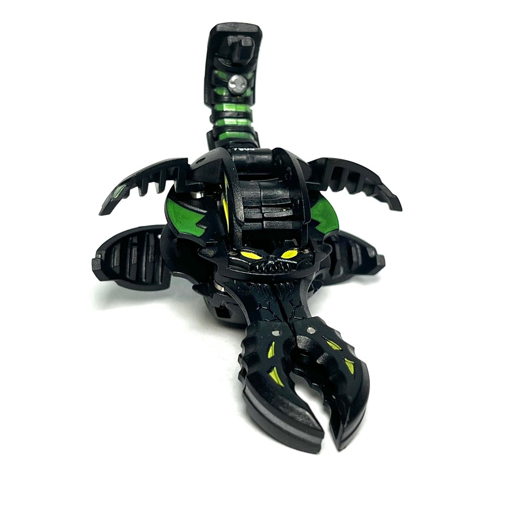 Bakugan Gundalian Invaders Darkus Clawsaurus 790G Black Green Scorpion‎ 0081